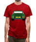 911 Carrera Rs Conda Green Mens T-Shirt