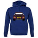 Porsche 911 Carrera Rs Rear Flieder unisex hoodie