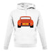 Porsche 911 Carrera Rs Rear Gulf Orange unisex hoodie