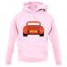 Porsche 911 Carrera Rs Rear Gulf Orange unisex hoodie