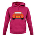 Porsche 911 Carrera Rs Rear Gulf Orange unisex hoodie