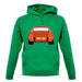 Porsche 911 Carrera Rs Rear Gulf Orange unisex hoodie