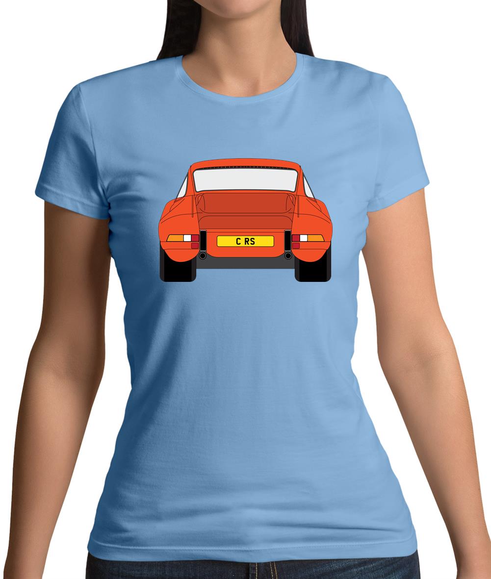 911 Carrera Rs Rear Gulf Orange Womens T-Shirt
