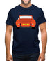 911 Carrera Rs Rear Gulf Orange Mens T-Shirt