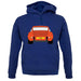 Porsche 911 Carrera Rs Rear Gulf Orange unisex hoodie