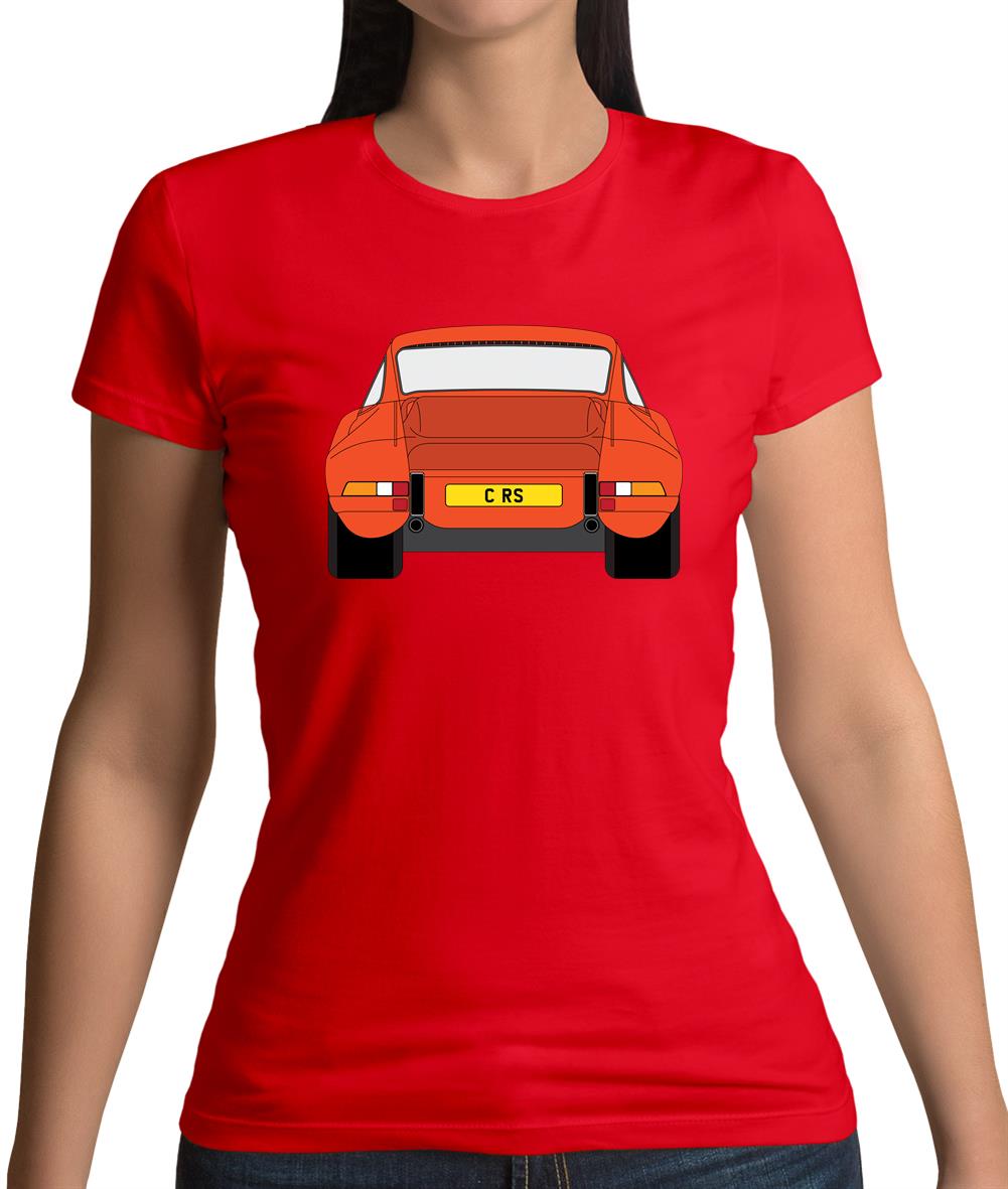 Porsche 911 Carrera Rs Rear Gulf Orange Womens T-Shirt