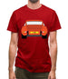 911 Carrera Rs Rear Gulf Orange Mens T-Shirt