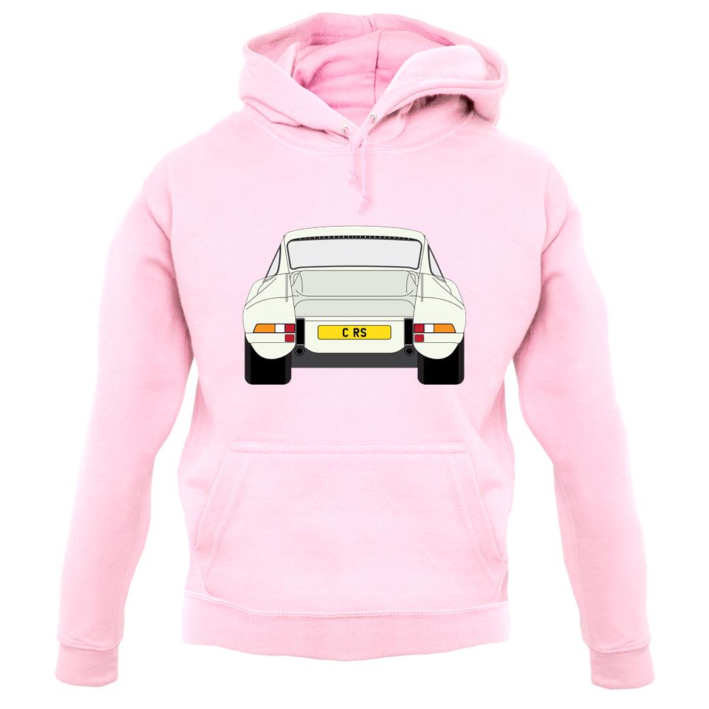 Porsche 911 Carrera Rs Rear Ivory White unisex hoodie