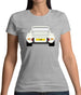 Porsche 911 Carrera Rs Rear Ivory White Womens T-Shirt