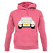 Porsche 911 Carrera Rs Rear Ivory White unisex hoodie