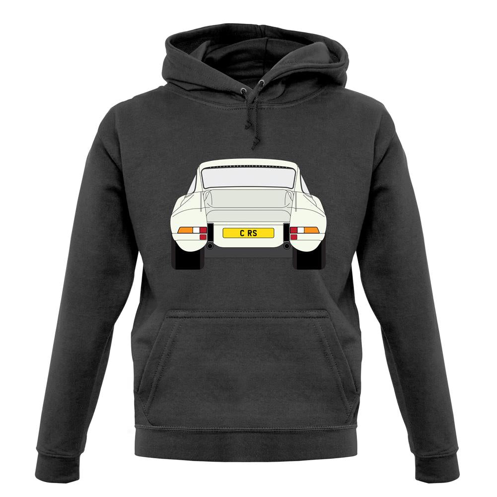 Porsche 911 Carrera Rs Rear Ivory White unisex hoodie