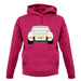 Porsche 911 Carrera Rs Rear Ivory White unisex hoodie