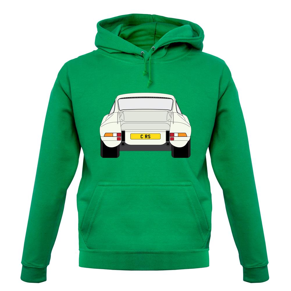 Porsche 911 Carrera Rs Rear Ivory White unisex hoodie