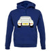 Porsche 911 Carrera Rs Rear Ivory White unisex hoodie