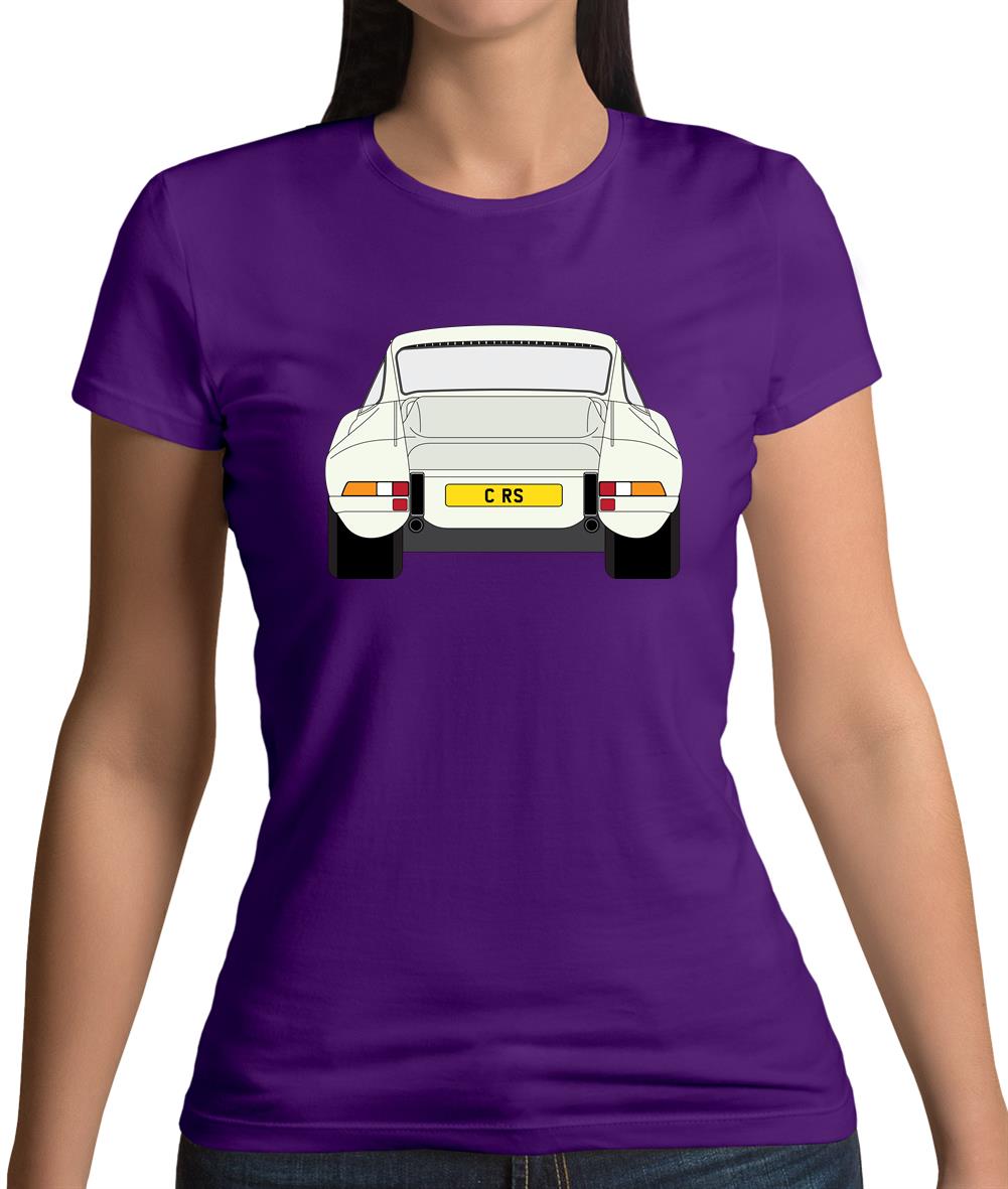 911 Carrera Rs Rear Ivory White Womens T-Shirt