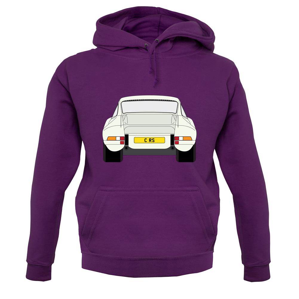 Porsche 911 Carrera Rs Rear Ivory White unisex hoodie
