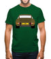 911 Carrera Rs Rear Olive Green Mens T-Shirt