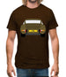 911 Carrera Rs Rear Olive Green Mens T-Shirt