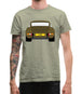 911 Carrera Rs Rear Olive Green Mens T-Shirt