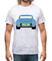 911 Carrera Rs Rear Pastel Blue Mens T-Shirt