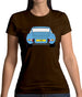 Porsche 911 Carrera Rs Rear Pastel Blue Womens T-Shirt