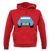 Porsche 911 Carrera Rs Rear Pastel Blue unisex hoodie