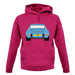 Porsche 911 Carrera Rs Rear Pastel Blue unisex hoodie