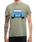 911 Carrera Rs Rear Pastel Blue Mens T-Shirt