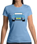 Porsche 911 Carrera Rs Rear Pastel Blue Womens T-Shirt