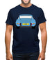 911 Carrera Rs Rear Pastel Blue Mens T-Shirt