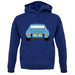 Porsche 911 Carrera Rs Rear Pastel Blue unisex hoodie