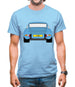 911 Carrera Rs Rear Pastel Blue Mens T-Shirt