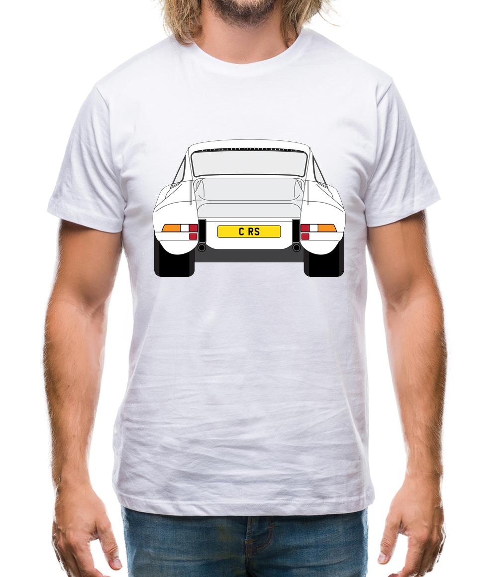 911 Carrera Rs Rear White Mens T-Shirt