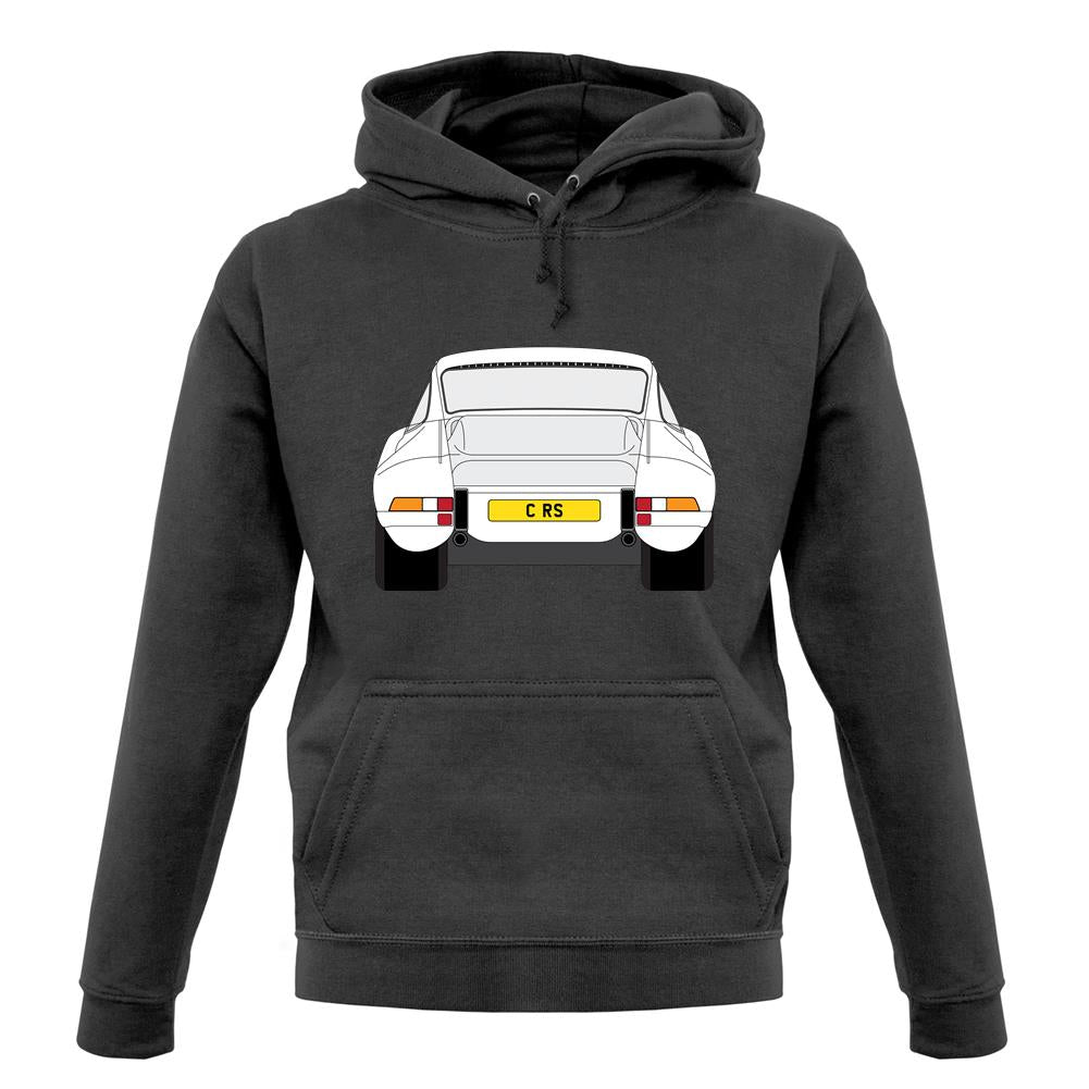 Porsche 911 Carrera Rs Rear White unisex hoodie