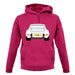 Porsche 911 Carrera Rs Rear White unisex hoodie