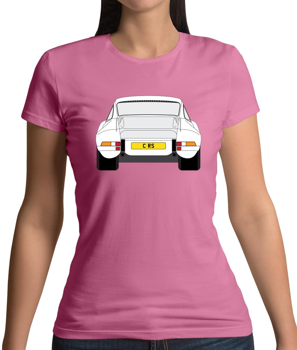 911 Carrera Rs Rear White Womens T-Shirt