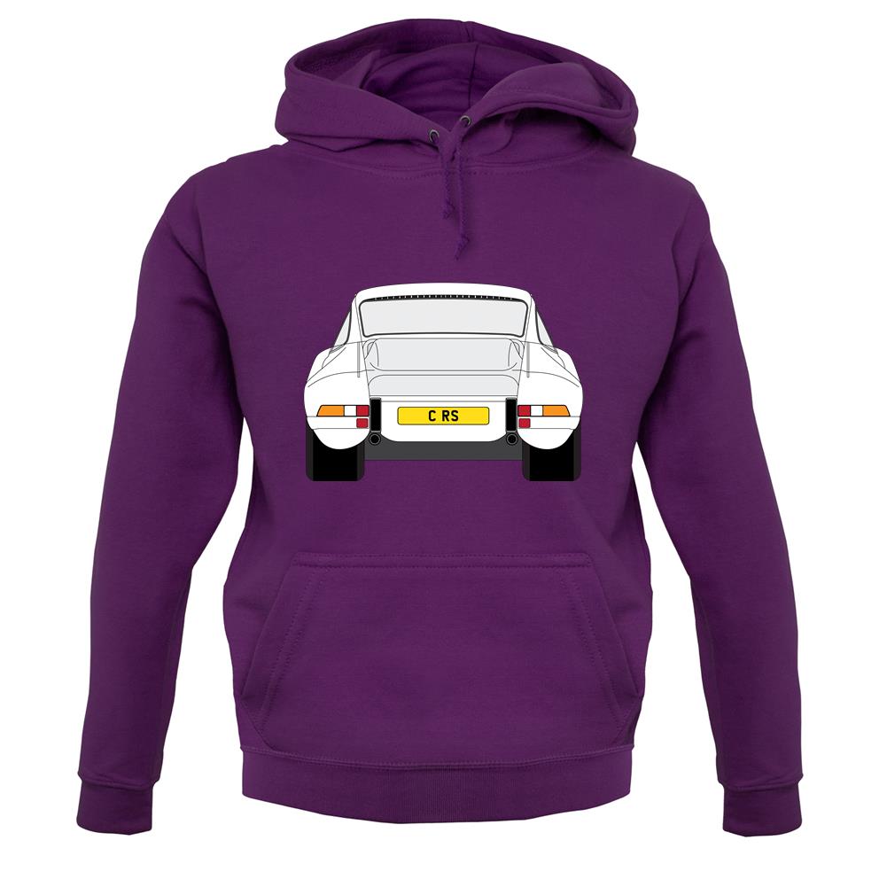 Porsche 911 Carrera Rs Rear White unisex hoodie