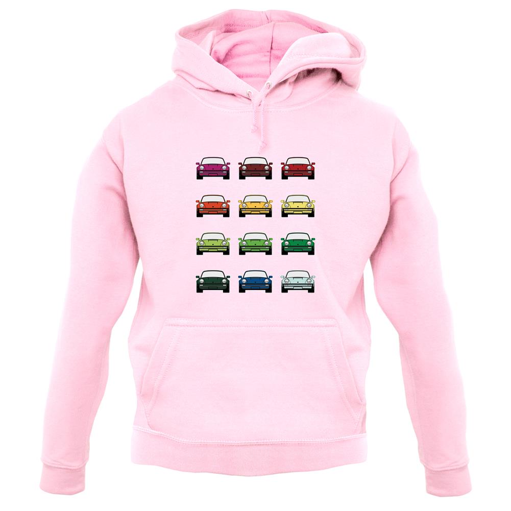 Porsche 911 Turbo 930 Colour Grid unisex hoodie