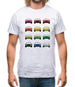 911 Turbo 930 Colour Grid Mens T-Shirt