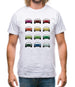 911 Turbo 930 Colour Grid Mens T-Shirt