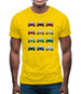 911 Turbo 930 Colour Grid Mens T-Shirt