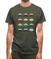 911 Turbo 930 Colour Grid Mens T-Shirt