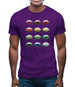 911 Turbo 930 Colour Grid Mens T-Shirt