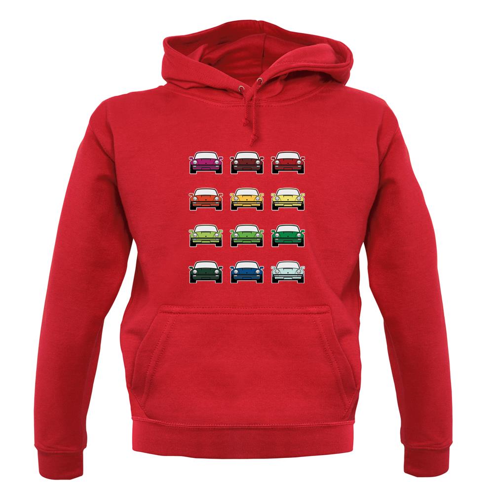 Porsche 911 Turbo 930 Colour Grid unisex hoodie