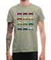 911 Turbo 930 Colour Grid Mens T-Shirt