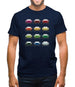 911 Turbo 930 Colour Grid Mens T-Shirt