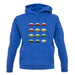 Porsche 911 Turbo 930 Colour Grid unisex hoodie