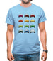 911 Turbo 930 Colour Grid Mens T-Shirt