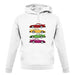 Porsche 911 Turbo 930 4 Colours unisex hoodie