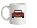 911 Turbo 930 - Burgundrot (1975 - 1988) Ceramic Mug